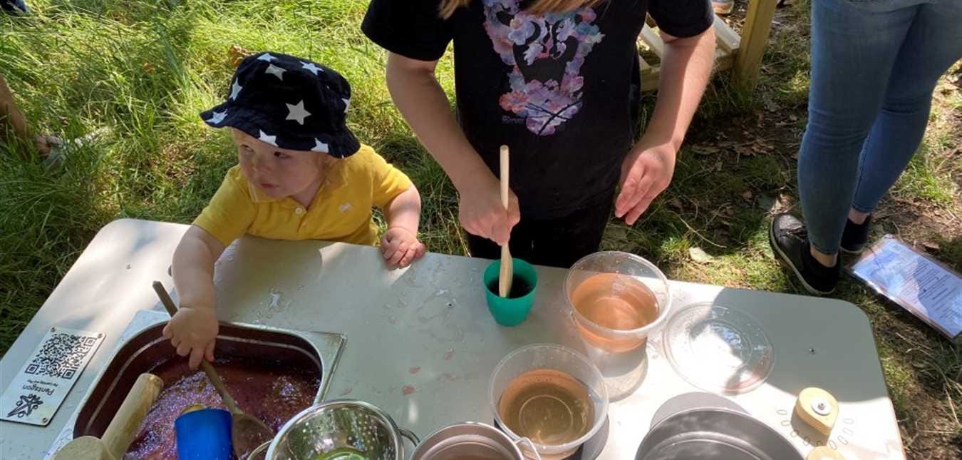 Sneak a Peek at our New Mud Kitchen Now!